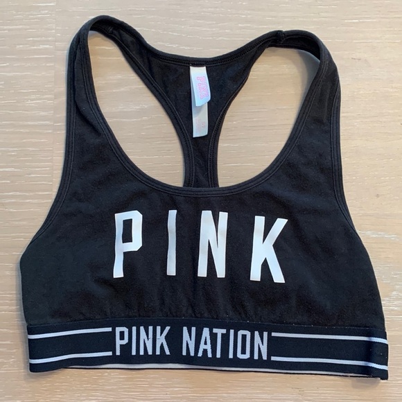 Pink Nation VS Sport Bra Size Small Black and White - Picture 1 of 3